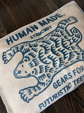 Human Made Polar Cord-Trimmed Printed Satin Pillow